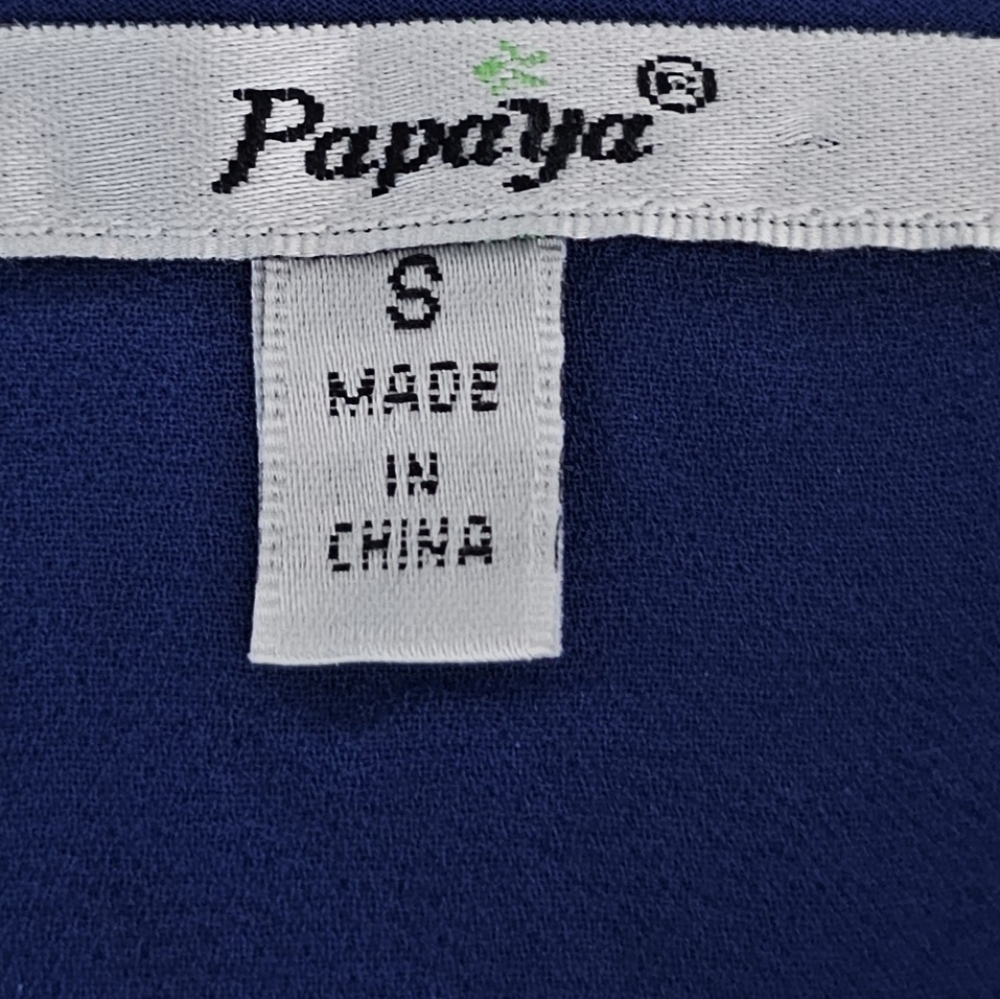 Blue Embroidered Women's Top - Picture 5 of 6